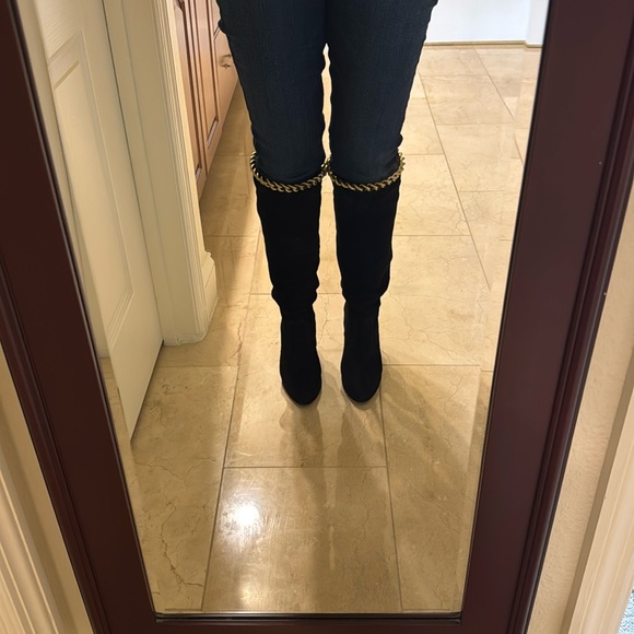 Sergio Rossi suede black and brown boots - Picture 1 of 7